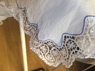 Sabana de hilo antigua.