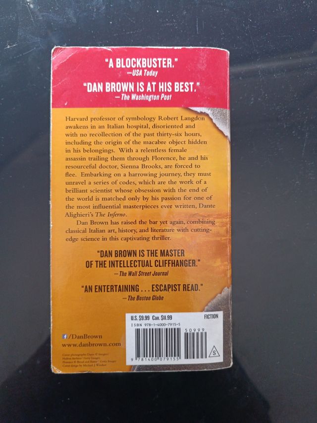 Libro in inglese: Inferno di Dan Brown