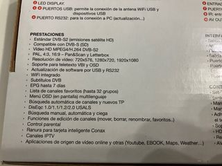 GIGA TV HD360 IPS MiniSintonizador satélite DVB-S2