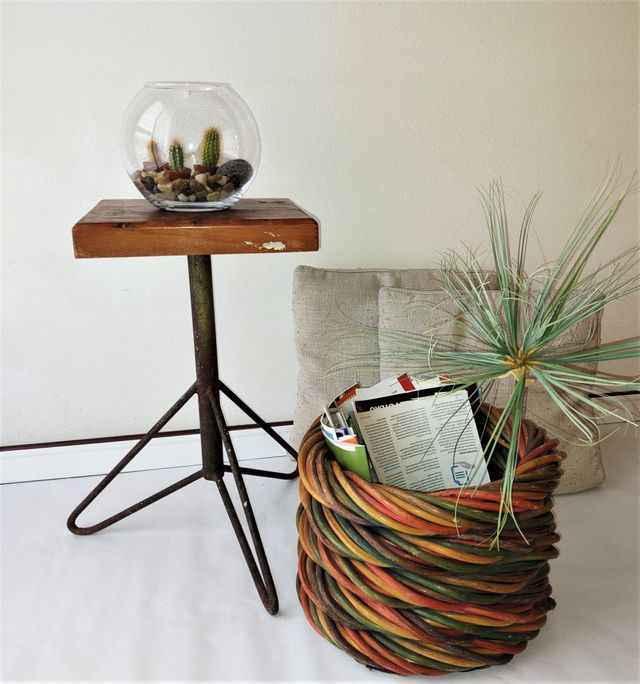 Cesto in Giunco-rattan-vimini (Cesta,Panier)