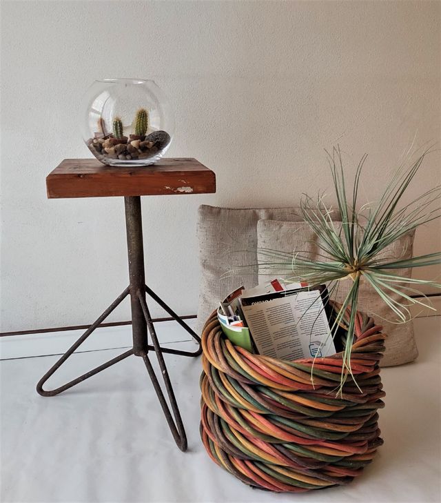 Cesto in Giunco-rattan-vimini (Cesta,Panier)