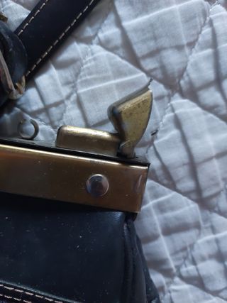 Bolso maletin piel negro