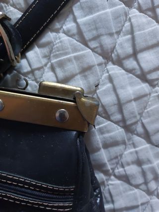 Bolso maletin piel negro