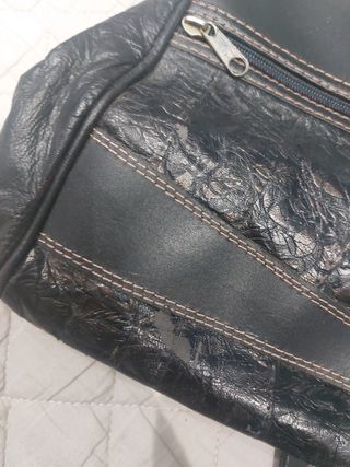 Bolso maletin piel negro