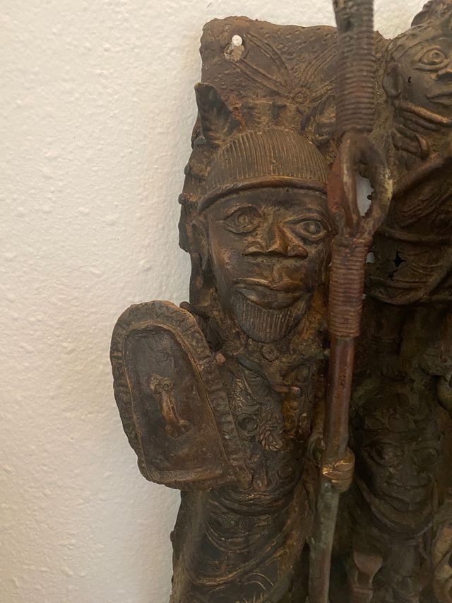 Placa grande de bronce Reino de Benín