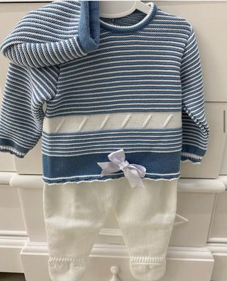 Conjunto bebe azul 3 piezas 