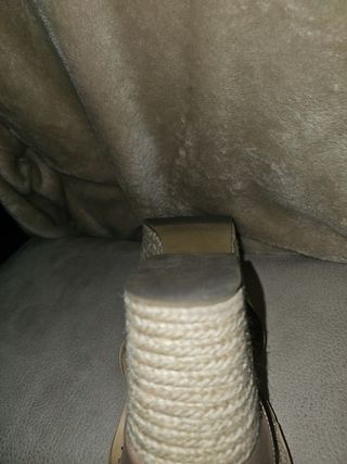 Zapato sandalia marrón cuña plataforma