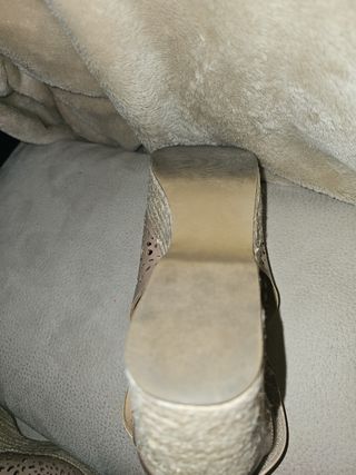 Zapato sandalia marrón cuña plataforma