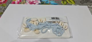 Collar Zula - Crochet azul claro