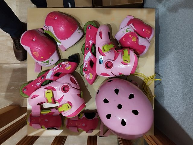 Lote completo patines niña talla 26-28