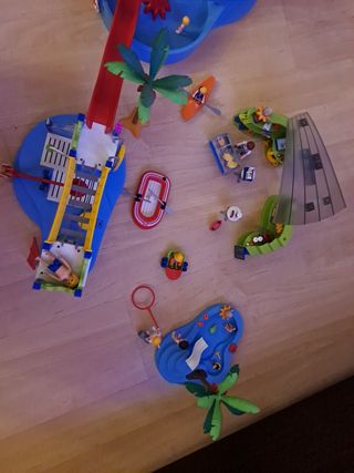 Parque acuático varias referencias juntas Playmobi