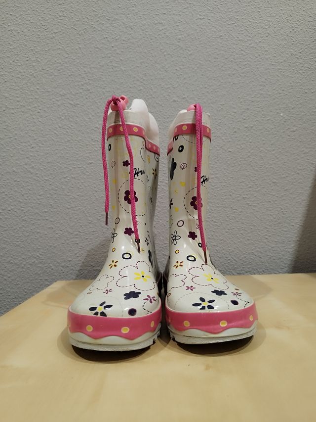 Botas de agua niña talla 32