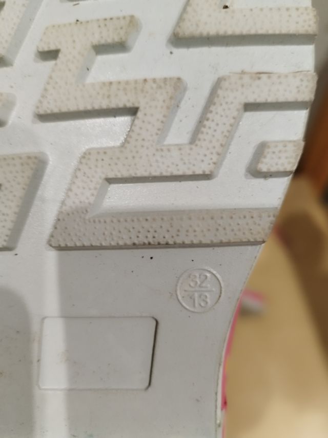 Botas de agua niña talla 32