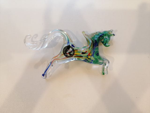 Caballo cristal de murano auténtico