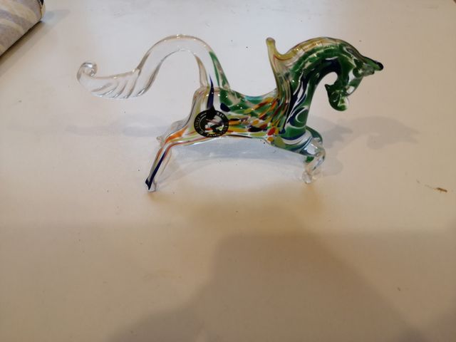Caballo cristal de murano auténtico