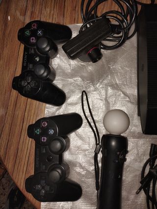 PS3 Super Slim 500G Juegos Mandos Pack Completo
