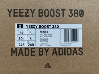 Yeezy Boost 380 Mist Mujer Talla 39 1/3