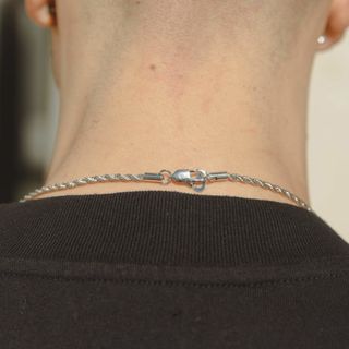 CADENA DE CUERDA DE 3 MM - ORO BLANCO