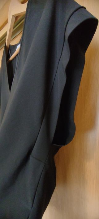 Blusa negra manga corrida