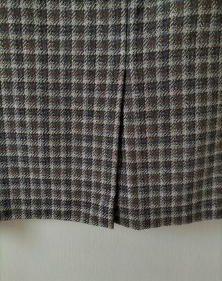 Falda marrón cuadros