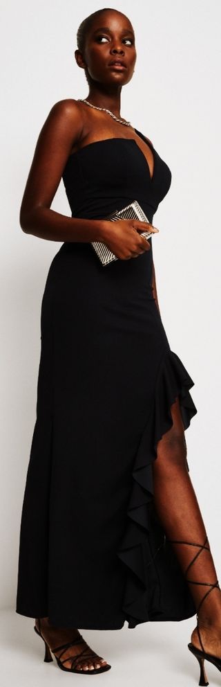 Vestido de invitada asimetrico 