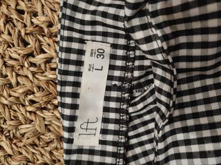 Falda y camisa de cuadros