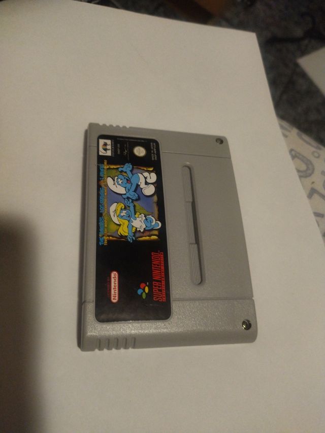 Los Pitufos Viajan por el Mundo Super Nintendo