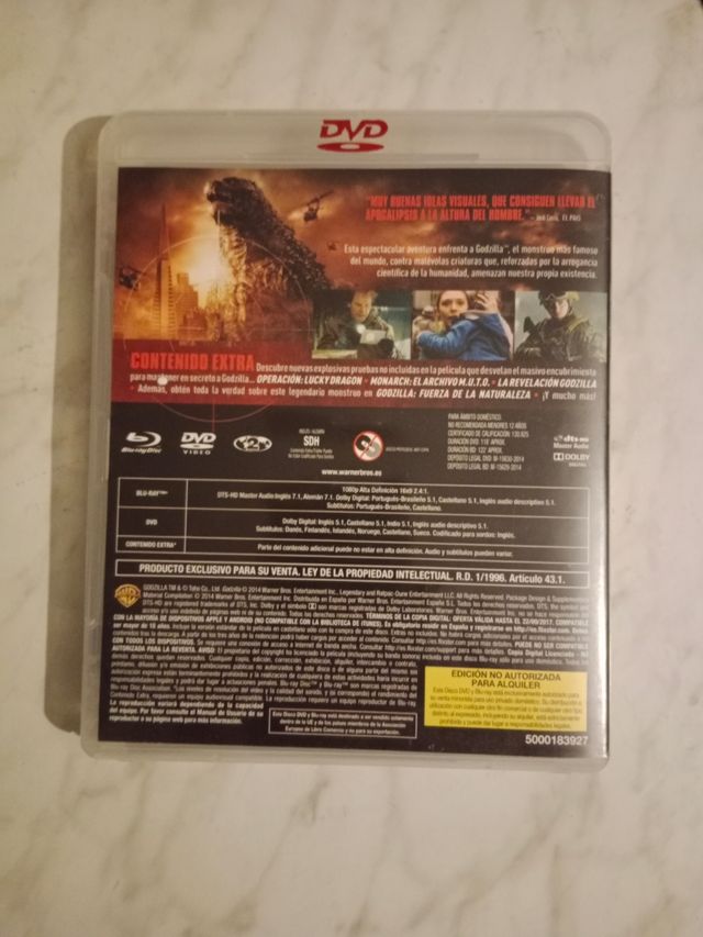 Blu-ray Godzilla 2014