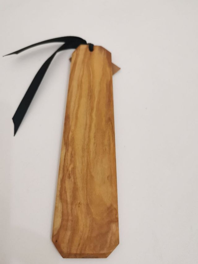 Segno libro in legno d'ulivo siciliano