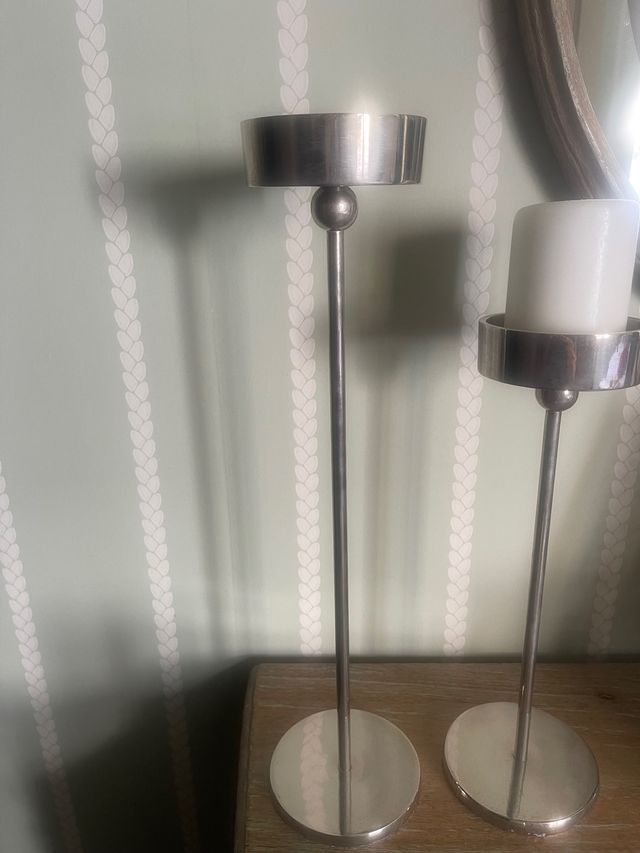 Candelabros acero inoxidable