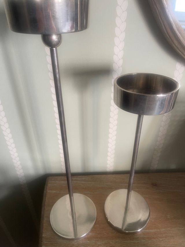 Candelabros acero inoxidable