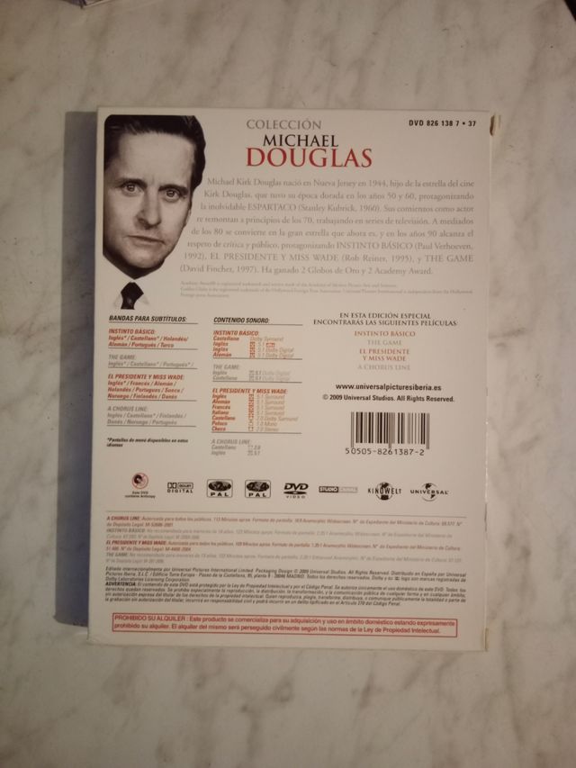 Colección películas Michael Douglas