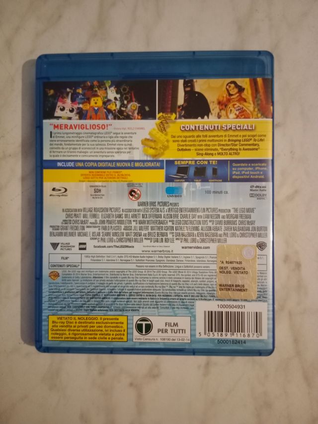 Blu-ray de Lego movie