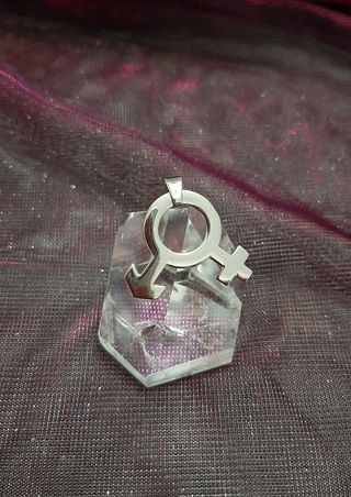 Colgante:"Símbolo de Unión, Mujer y Hombre"
