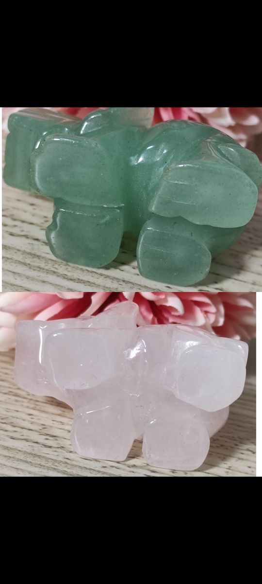 Minerales piedras naturales figura elefante