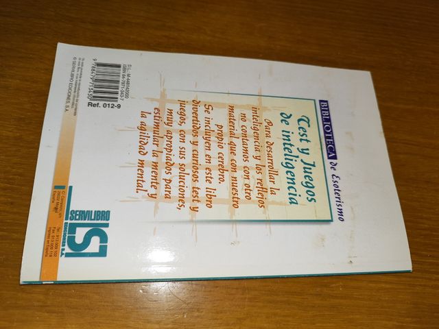 Libro  Test y juegos de inteligencia