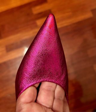 Zapatos fucsia metalizado 37 Zara