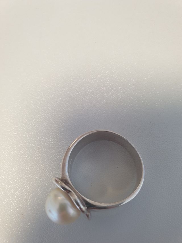 Anillo plata con perla 