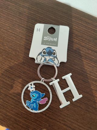 Llavero Stitch con inicial H