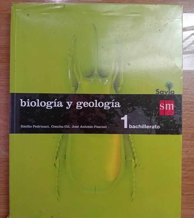 Libro de biología y geología sm 1°Bach