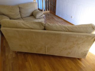 Sofa 3 piel alcántara + tabla abdominales regalo