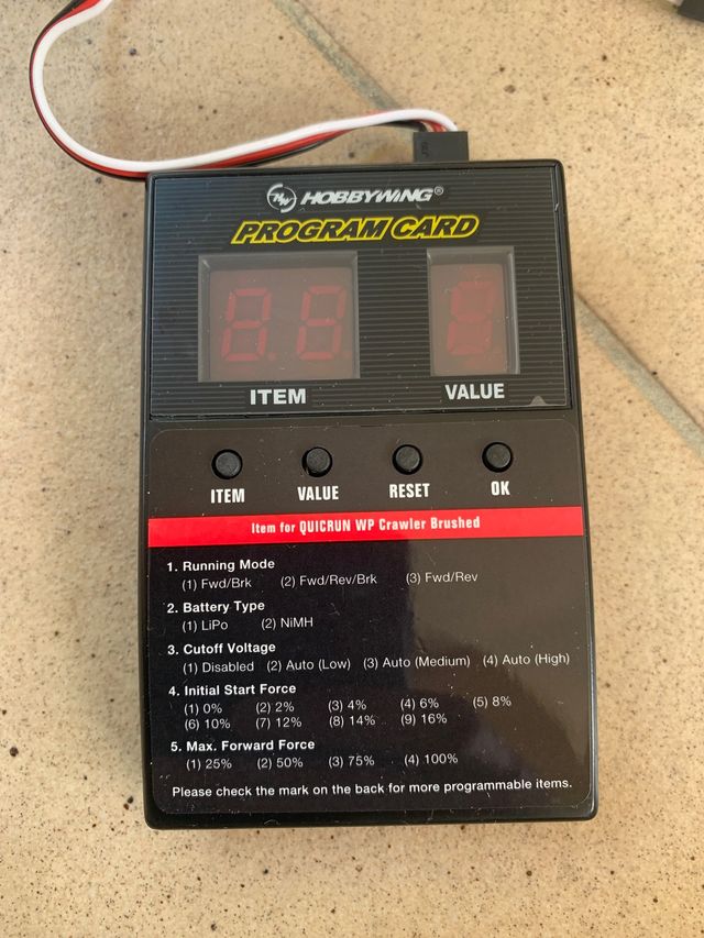 controladora hobbywing rc crawler