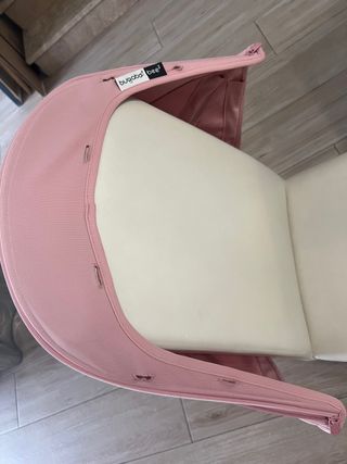 capota rosa pastel + plastico lluvia bugaboo bee3