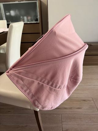 capota rosa pastel + plastico lluvia bugaboo bee3