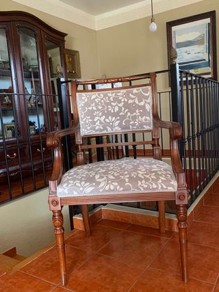 sillon madera caoba nuevo