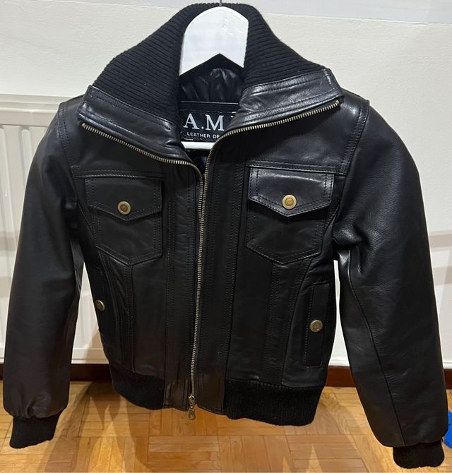 Chaqueta de piel niño talla S