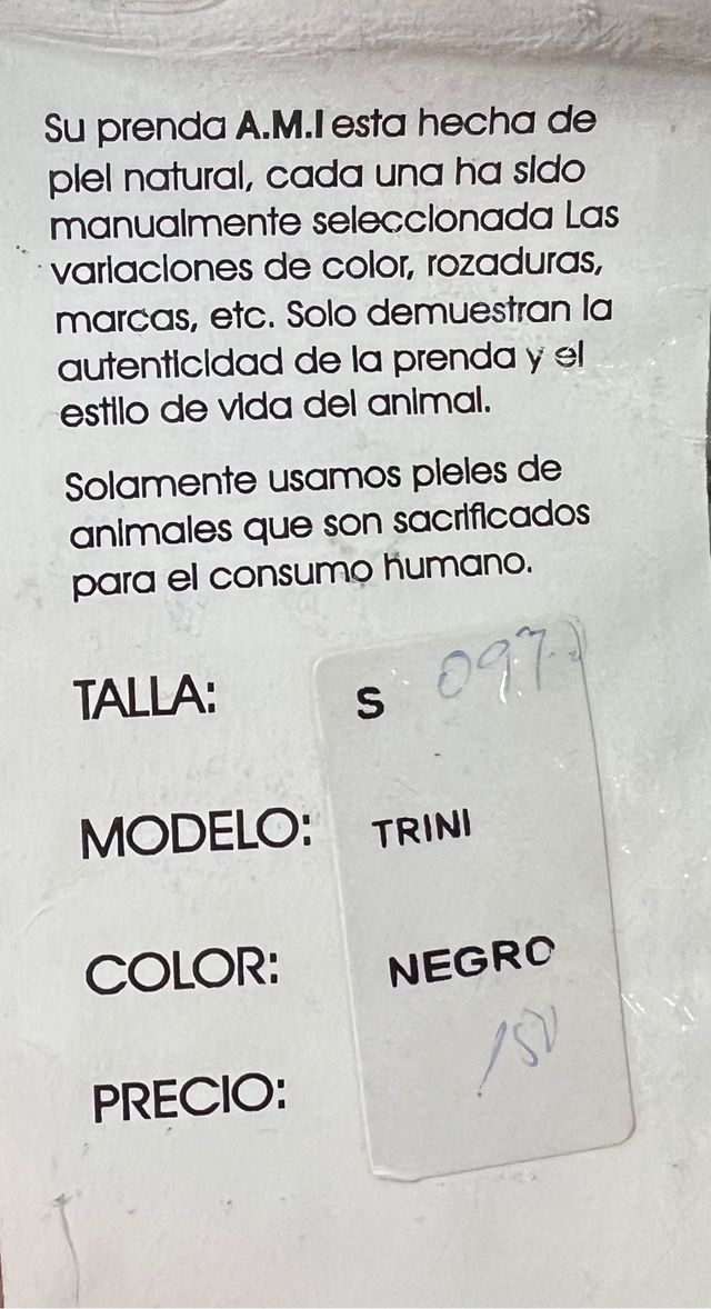 Chaqueta de piel niño talla S