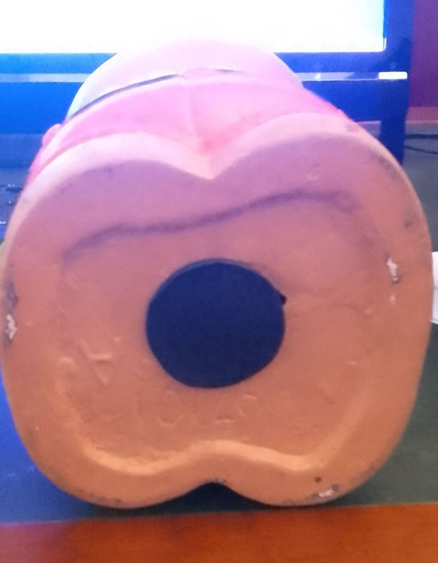 Salvadanaio vintage in terracotta 27 cm