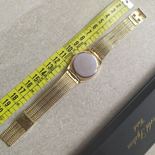 Reloj acero inox chapado oro NUEVO