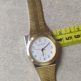 Reloj acero inox chapado oro NUEVO